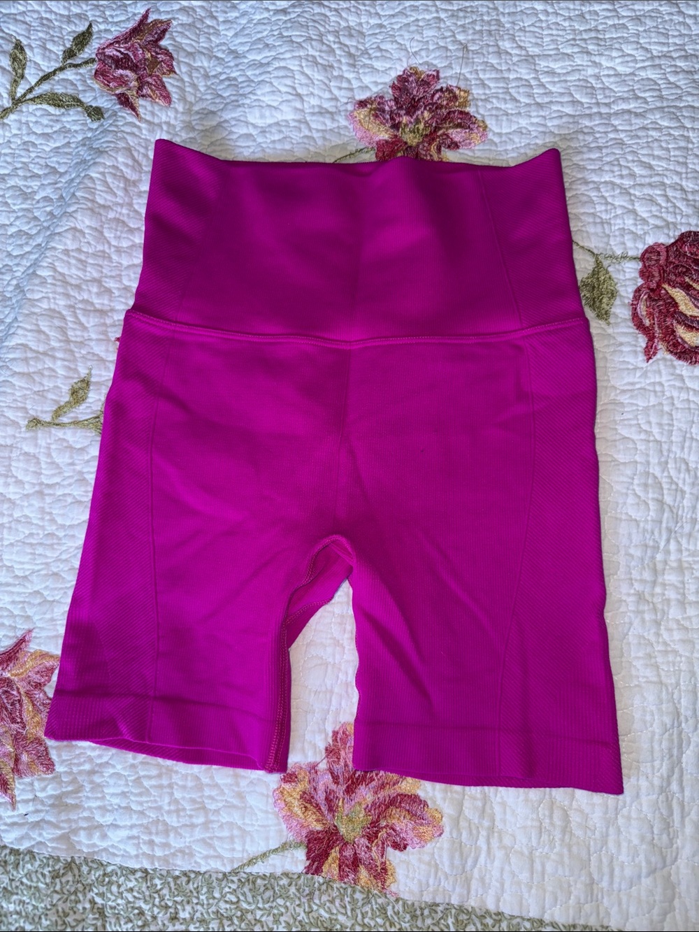 All In Motion Womens Magenta High-Waist Bike Shorts